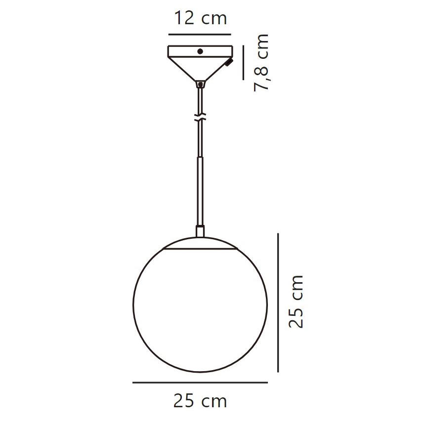 Nordlux - Pendel GRANT 1xE14/25W/230V diameter 25 cm