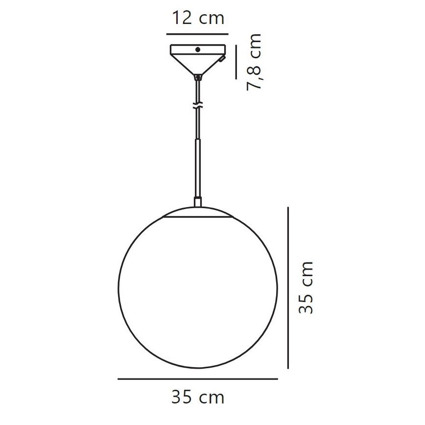 Nordlux - Pendel GRANT 1xE27/25W/230V diameter 35 cm