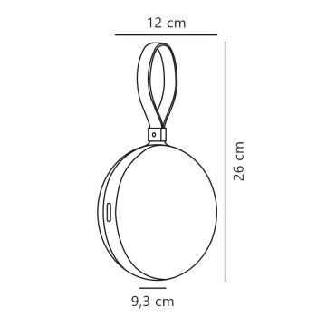 Nordlux - Udendørs LED lampe dæmpbar BRING TO-GO LED/1W/5V IP54 sort