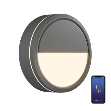 Nordlux - Udendørs LED væglampe dæmpbar AVA SMART LED/9,5W/230V 2700K IP54 grå