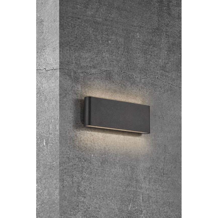 Nordlux - Udendørs LED væglampe KINVER LED/10W/230V IP54 sort