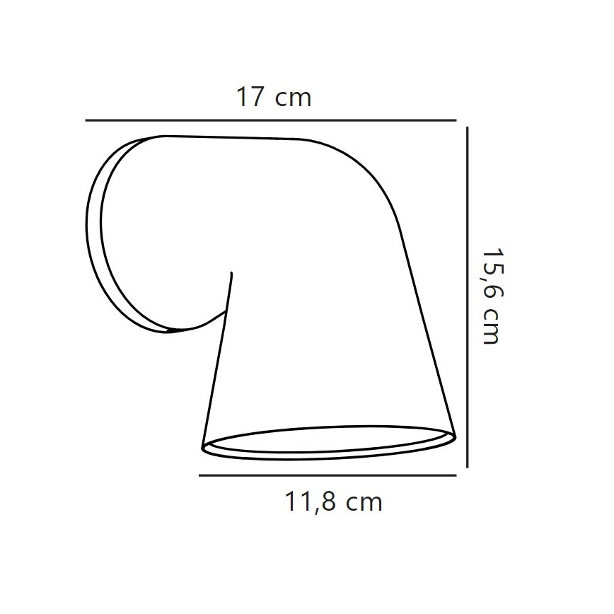 Nordlux - Udendørs væglampe FRONT 1xGU10/28W/230V IP44 sort