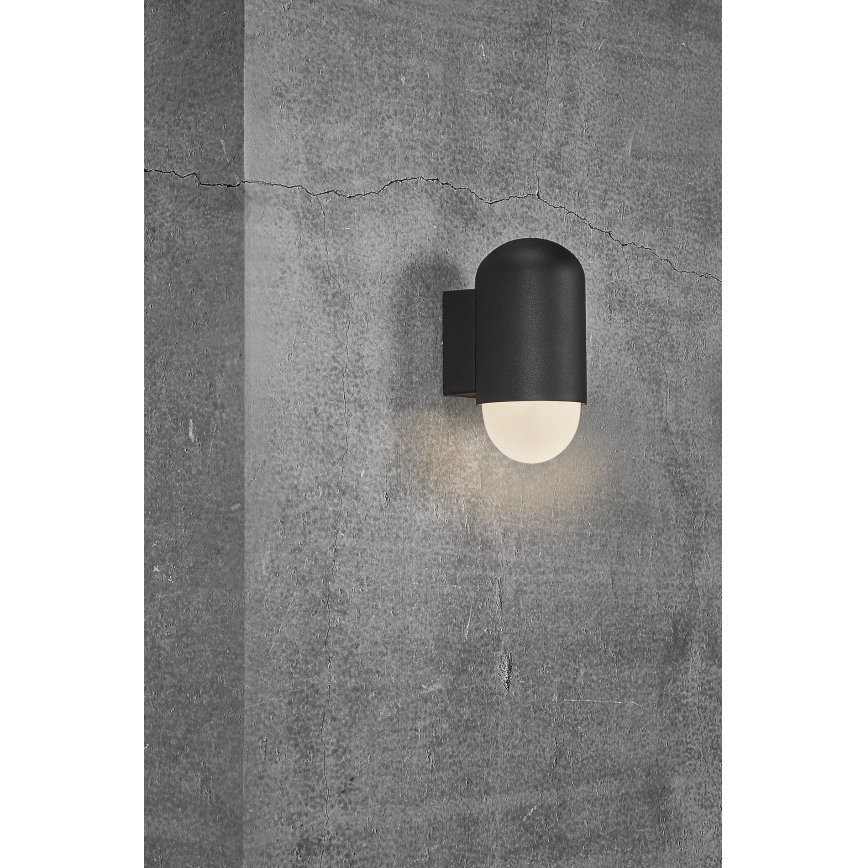 Nordlux - Udendørs væglampe HEKA 1xE27/60W/230V IP54 sort