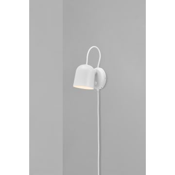 Nordlux - Vægspot med USB port ANGLE 1xGU10/25W/230V hvid