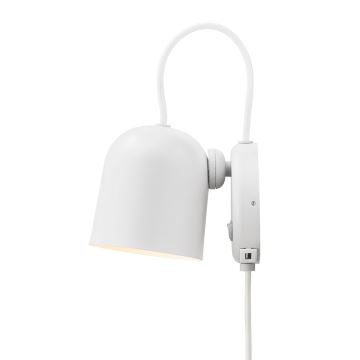 Nordlux - Vægspot med USB port ANGLE 1xGU10/25W/230V hvid