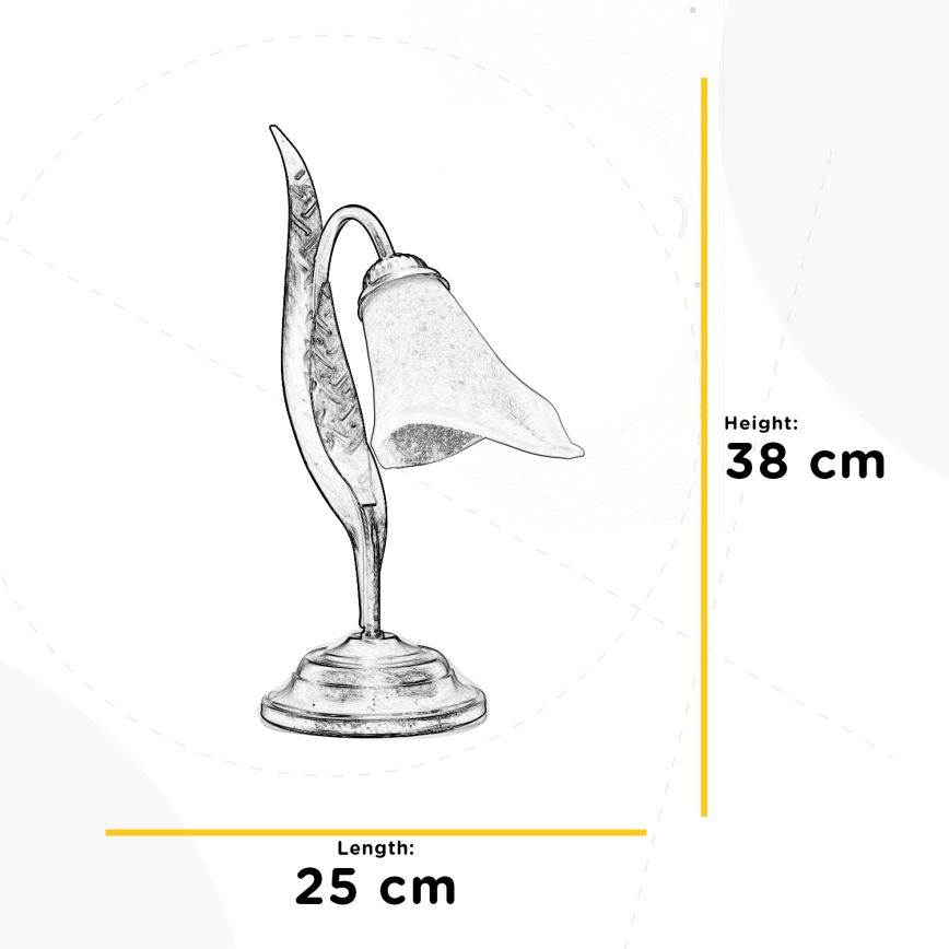 ONLI - Bordlampe ALGA 1xE14/6W/230V 38 cm bronze