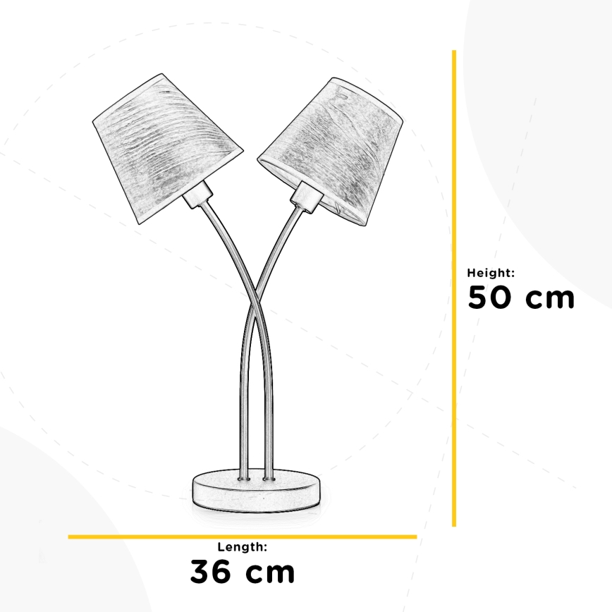 ONLI - Bordlampe ASIA 2xE14/6W/230V 50 cm