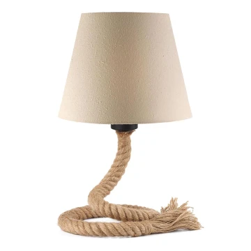 ONLI - Bordlampe CORDA 1xE27/22W/230V 32 cm beige