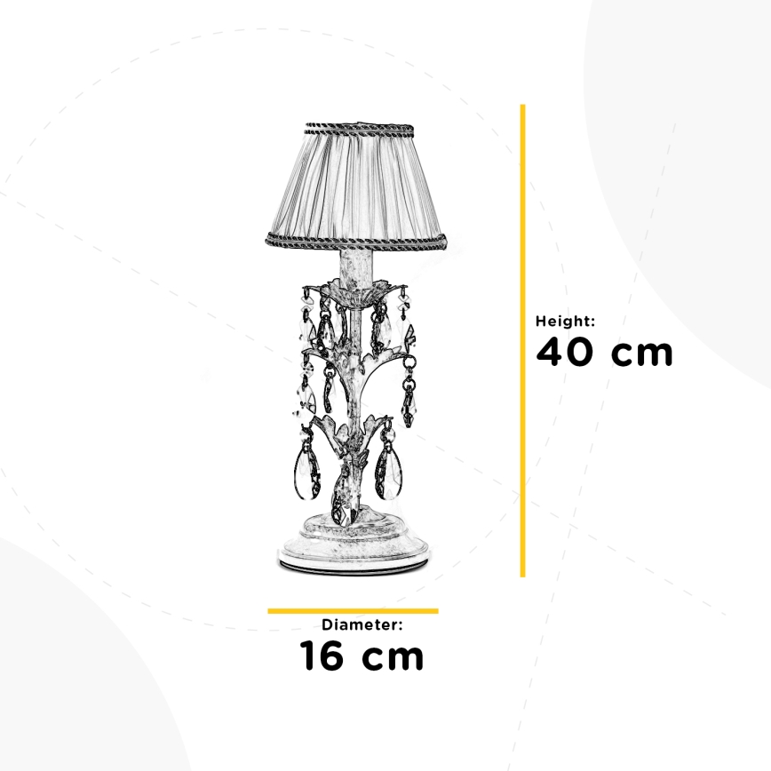 ONLI - Bordlampe KAREN 1xE14/6W/230V guldfarvet