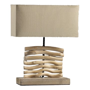 ONLI - Bordlampe MARICA 1xE27/22W/230V beige 38 cm