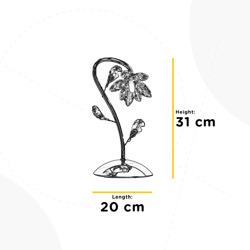 ONLI - Bordlampe NINFEA 1xG9/6W/230V 35 cm