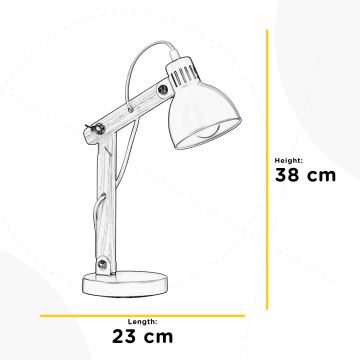 ONLI - Bordlampe NORA 1xE14/6W/230V grå