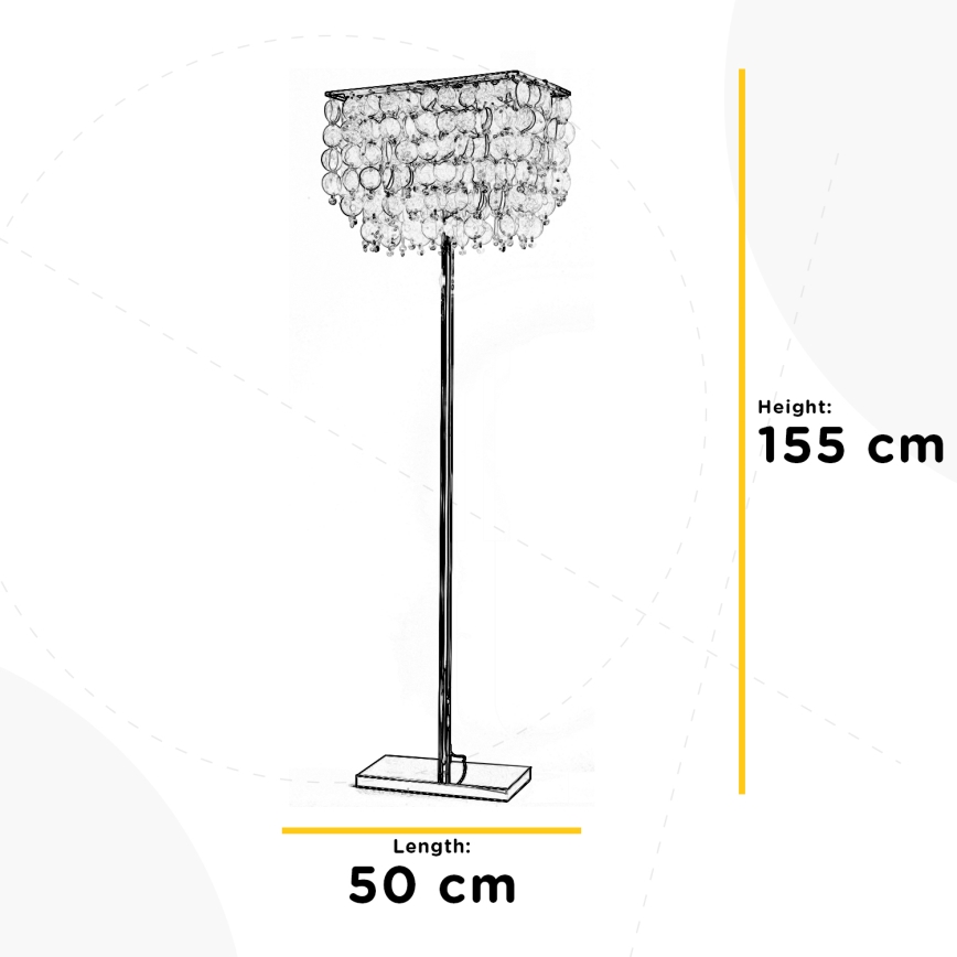 ONLI - Gulvlampe MAKANI 4xE14/6W/230V