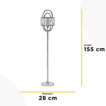 ONLI - Gulvlampe QUOKKA 1xE27/22W/230V