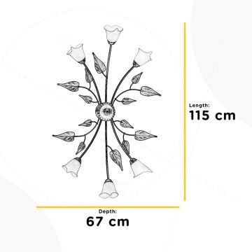 ONLI - Loftlampe VANDA 6xE14/6W/230V