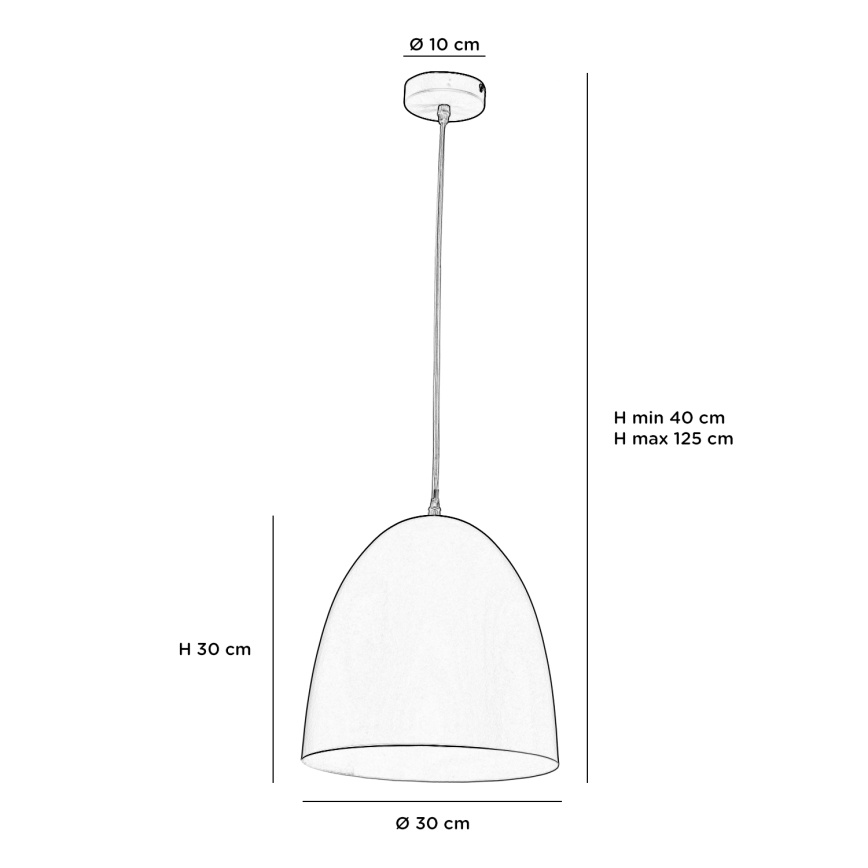 ONLI - Pendel AMBETA 1xE14/6W/230V blå