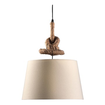 ONLI - Pendel CORDA 1xE27/22W/230V beige