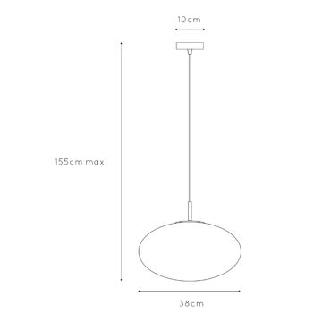 ONLI - Pendel JANET 1xE27/6W/230V diameter 38 cm