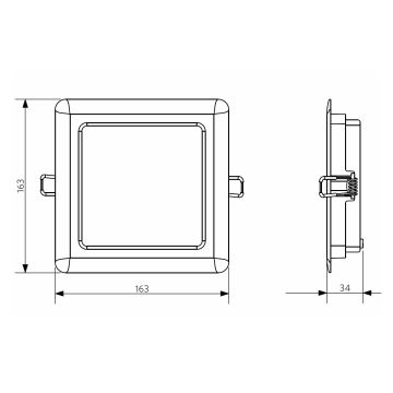 Opple 26664 - LED loftlampe til badeværelse LED/12W/230V 3000K IP44