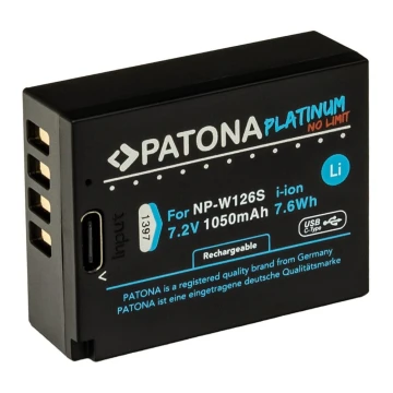 PATONA - Akkumulator Fuji NP-W126S 1050 mAh Li-Ion Platinum USB-C opladning