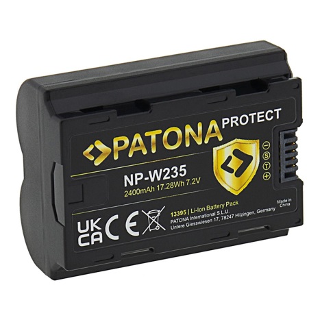 PATONA - Batteri Fuji NP-W235 2400mAh Li-ion 7,2V Protect X-T4