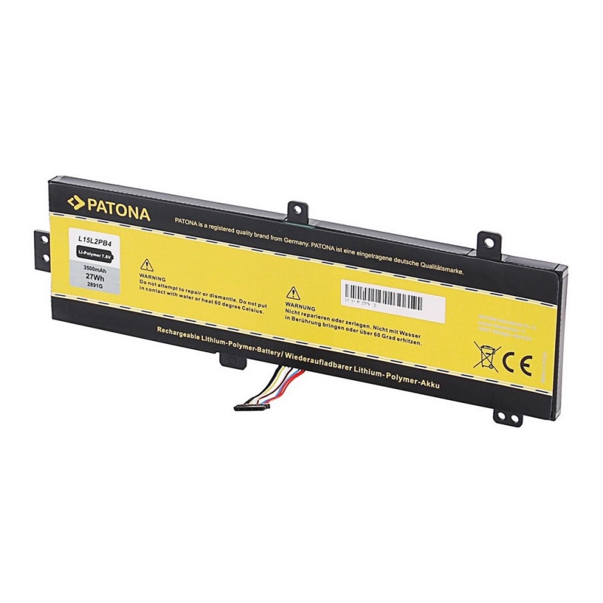 PATONA - Batteri LENOVO Ideapad 310-15IBK 4100 mAh Li-ion 7,6V L15L2PB4