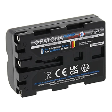 PATONA - Batteri Sony NP-FM500H 2250 mAh Li-ion Platinum USB-C-opladning