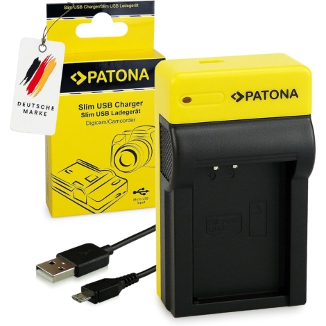 PATONA - Oplader  Foto Canon LP-E12 slim,USB