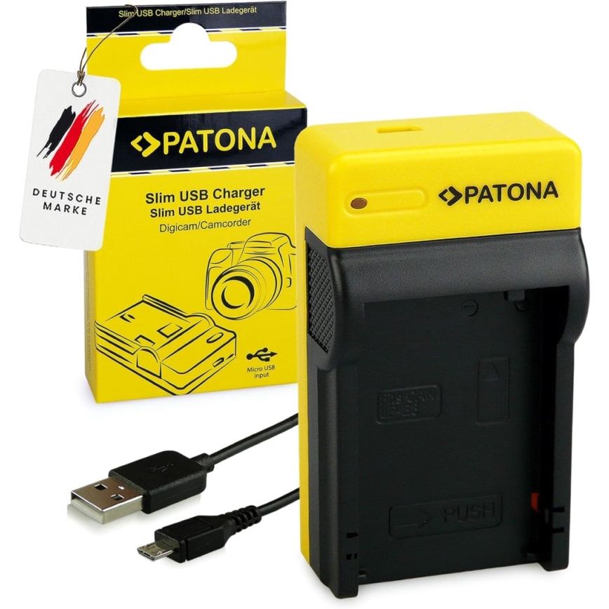 PATONA - Oplader Foto Canon LP-E17 slim,USB