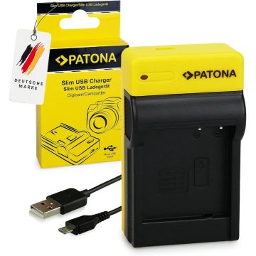 PATONA - Oplader Foto Panasonic DMW-BLG10E  slim,USB