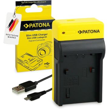 PATONA - Oplader Foto Sony NP-FP50/NP-FH50/70 slim,USB