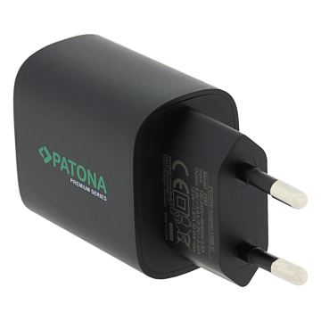 PATONA - Opladeradapter USB-C Power delivery 20W/230V sort