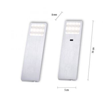 Paul Neuhaus 1120-95-2 - 2x LED møbellampe med sensor HELENA LED/2W/230V