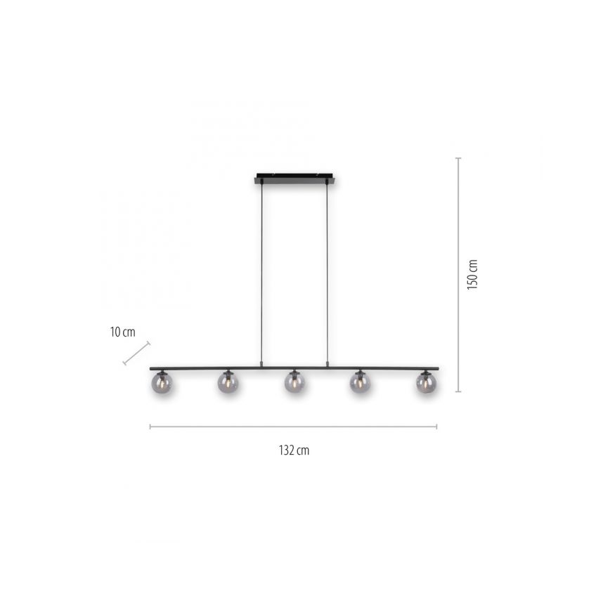 Paul Neuhaus 2026-18 - LED pendel WIDOW 5xG9/3W/230V