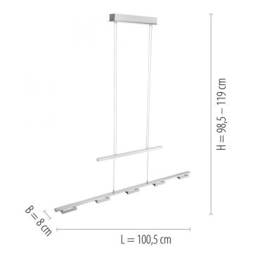 Paul Neuhaus 2446-55 - LED pendel dæmpbar INIGO 5xLED/4W/230V