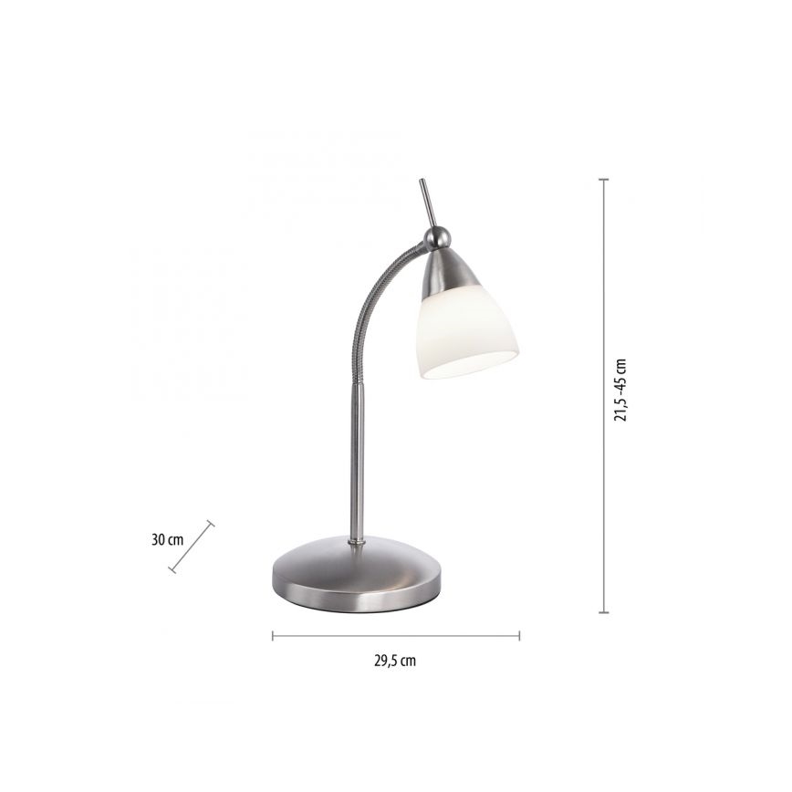 Paul Neuhaus 4001-55 - LED bordlampe m. touch-funktion dæmpbar PINO 1xG9/3W/230V mat krom