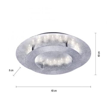 Paul Neuhaus 9620-21 - LED loftlampe NEVIS LED/18W/230V sølvfarvet