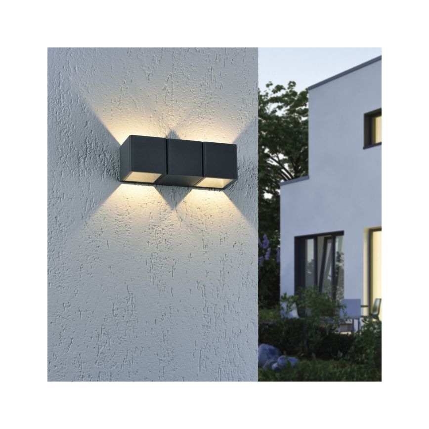 Paul Neuhaus 9658-13 - Udendørs LED væglampe MARCEL 2xLED/4W/230V IP54