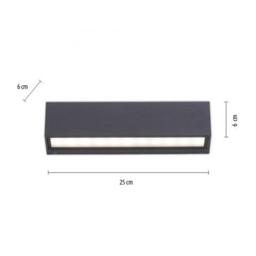 Paul Neuhaus 9675-13 - Udendørs LED væglampe ROBERT 2xLED/9W/230V IP65