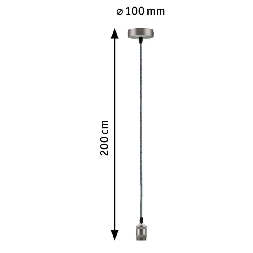 Paulmann 50385 - 1xE27/60W Strømkabel ELDAR 230V