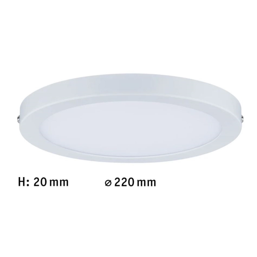 Paulmann 70868 - LED/18,5W Panel dæmpbart ATRIA 230V 2700K diameter 22 cm hvid