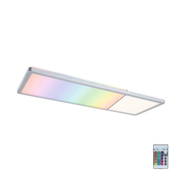 Paulmann 71020 - LED/20W Panel m. RGBW-farver dæmpbart ATRIA 230V 4000K 20x58 cm + fjernbetjening