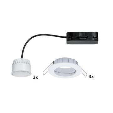 Paulmann  92721 - 3x LED/6,8W IP44 Indbygningslampe COIN 230V