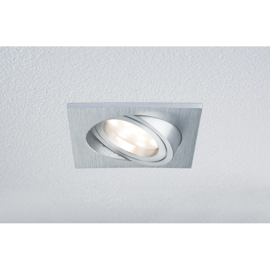 Paulmann 92839 - SÆT 3x LED/7W IP23 Indbygningslampe til badeværelse dæmpbar COIN 230V