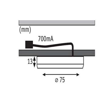 Paulmann 93564 - SÆT 3x LED/4,5W Møbelbelysning FURNITURE 230V