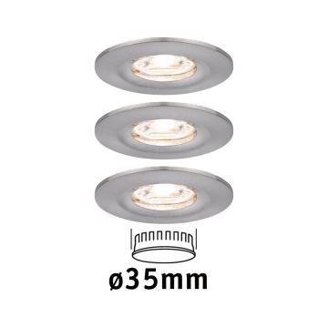 Paulmann 94301 - SÆT 3x LED/4W IP44 Indbygningslampe til badeværelse NOVA 230V