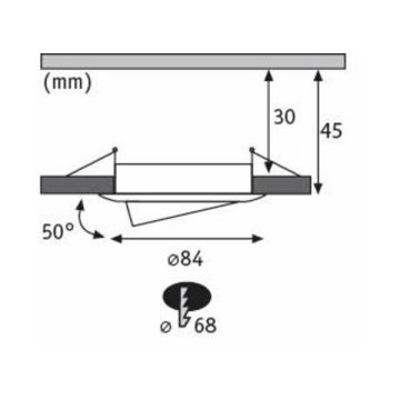 Paulmann 94472 - Indbygningsspot til badeværelse dæmpbare 3xLED/6W IP23 NOVA 230V