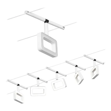 Paulmann 94483 - SÆT 5xLED/4,8W Spotlampe til skinnesystem FRAME 230V hvid