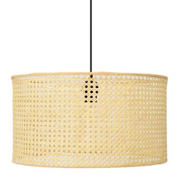 Pendel ALBA 3xE27/60W/230V Rattan/sort