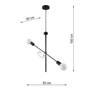 Pendel CONCEPT 2xE27/60W/230V